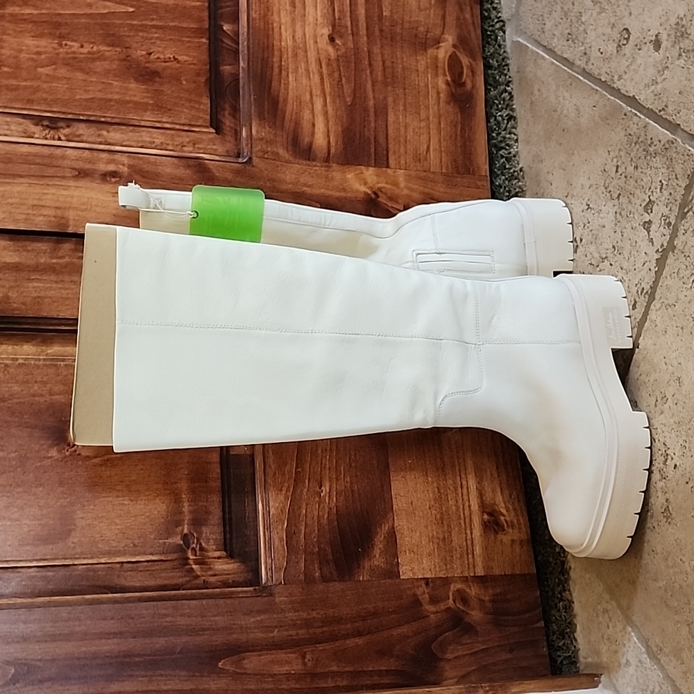 Sam Edelman Larina Ivory Leather Boots